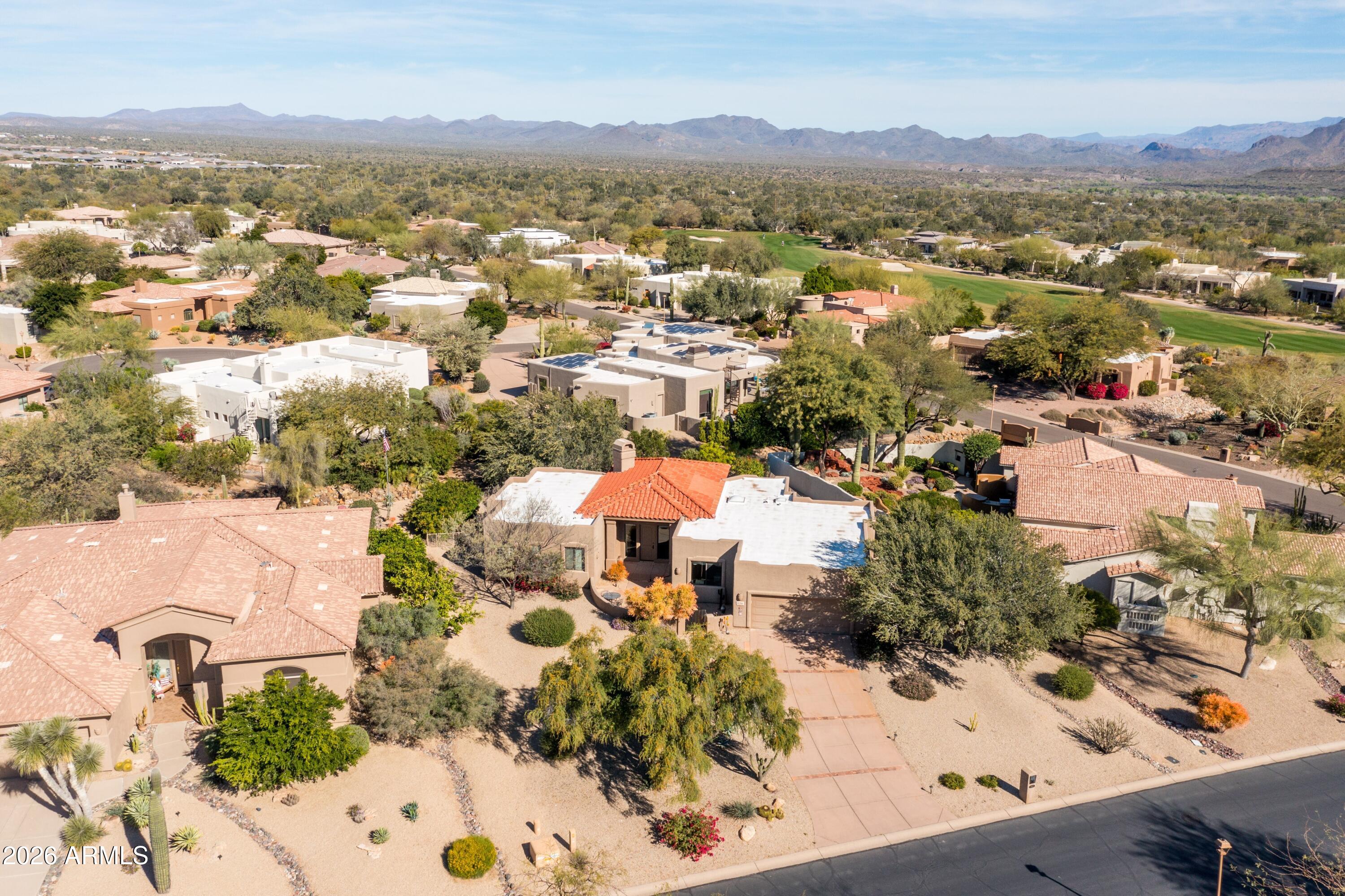 18622 North Tonto Verde Drive Rio Verde, AZ 85263 - Photo 40 of 47 an aerial view of residential houses with outdoor space