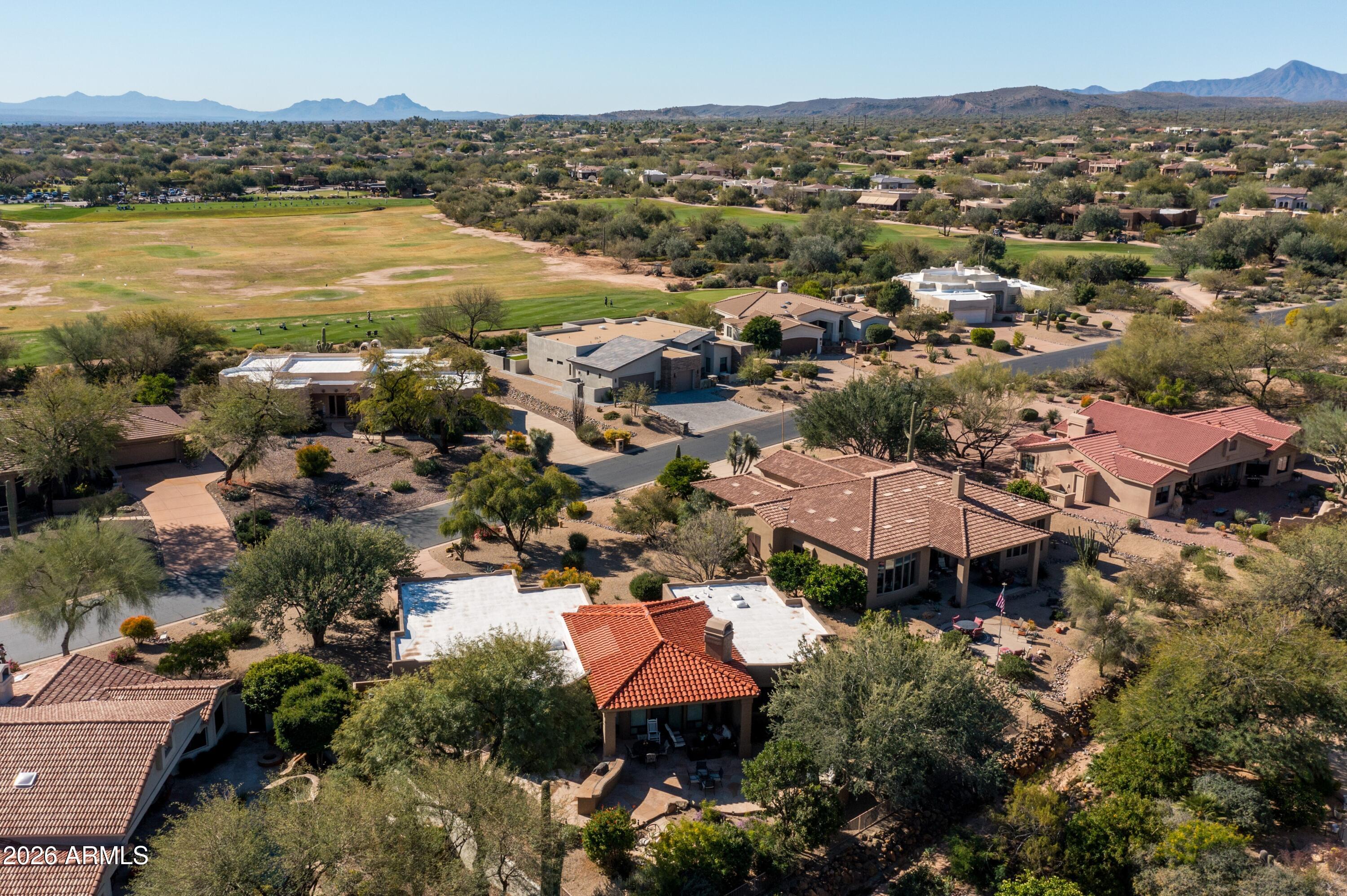 18622 North Tonto Verde Drive Rio Verde, AZ 85263 - Photo 42 of 47 an aerial view of residential building and lake