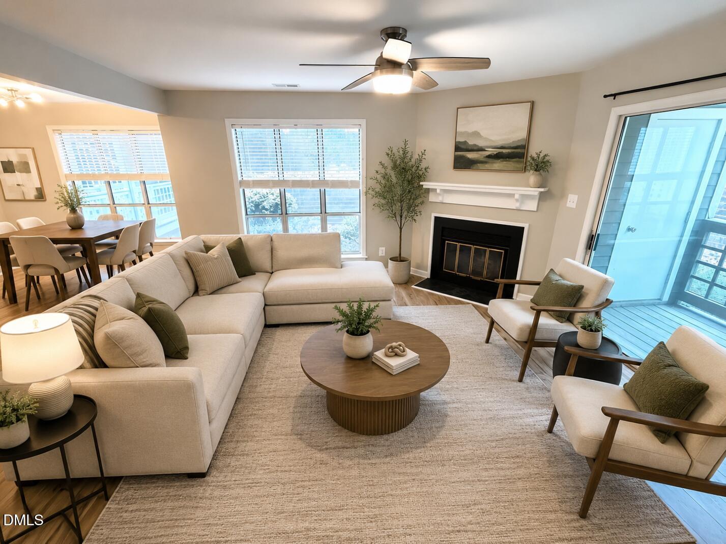 4120 Sedgewood Drive, Unit 106 Raleigh, NC 27612 - Photo 7 of 40 Living Room Virtual Stage Scene 1