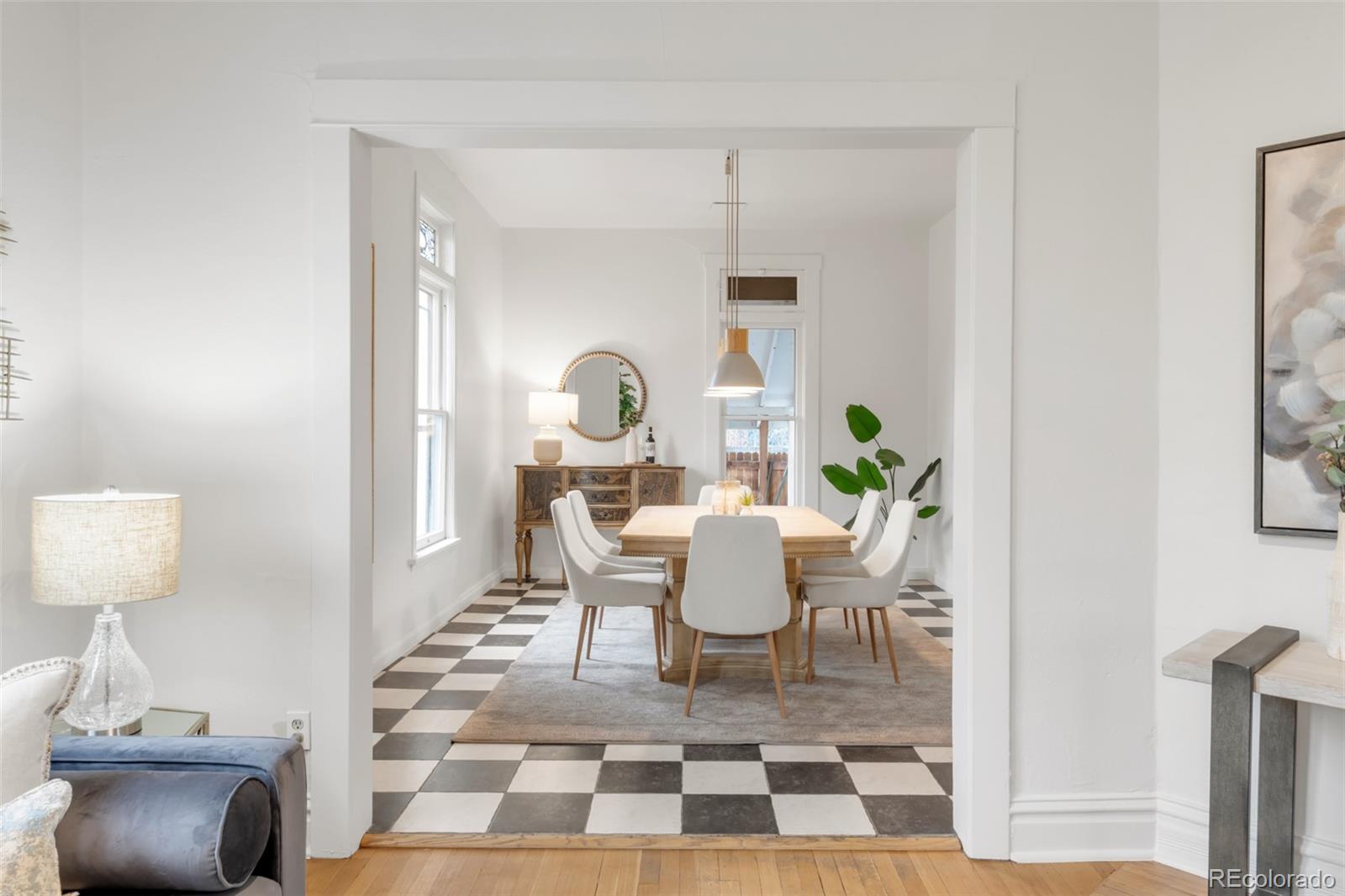 3905 Tejon Street Denver, CO 80211 - Photo 11 of 47 a view of a dining room with furniture