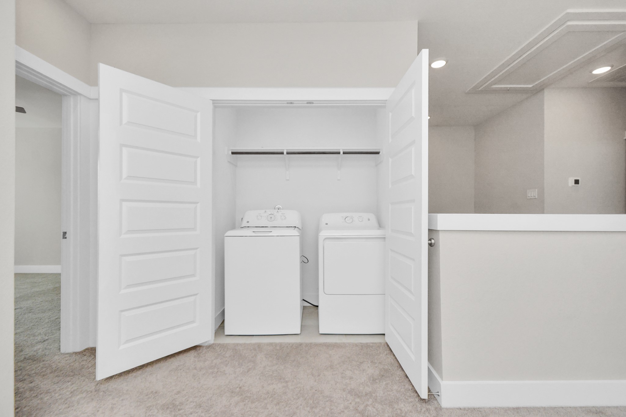 746 Strawberry Pines Court Houston, TX 77009 - Photo 23 of 50 a view of storage and utility room with closet