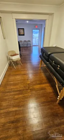 a room with wooden floor