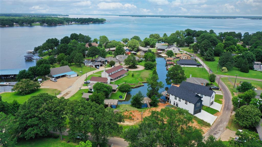 97 Hilltop Trinidad, TX 75163 - Photo 13 of 13 an aerial view of house with yard and lake view