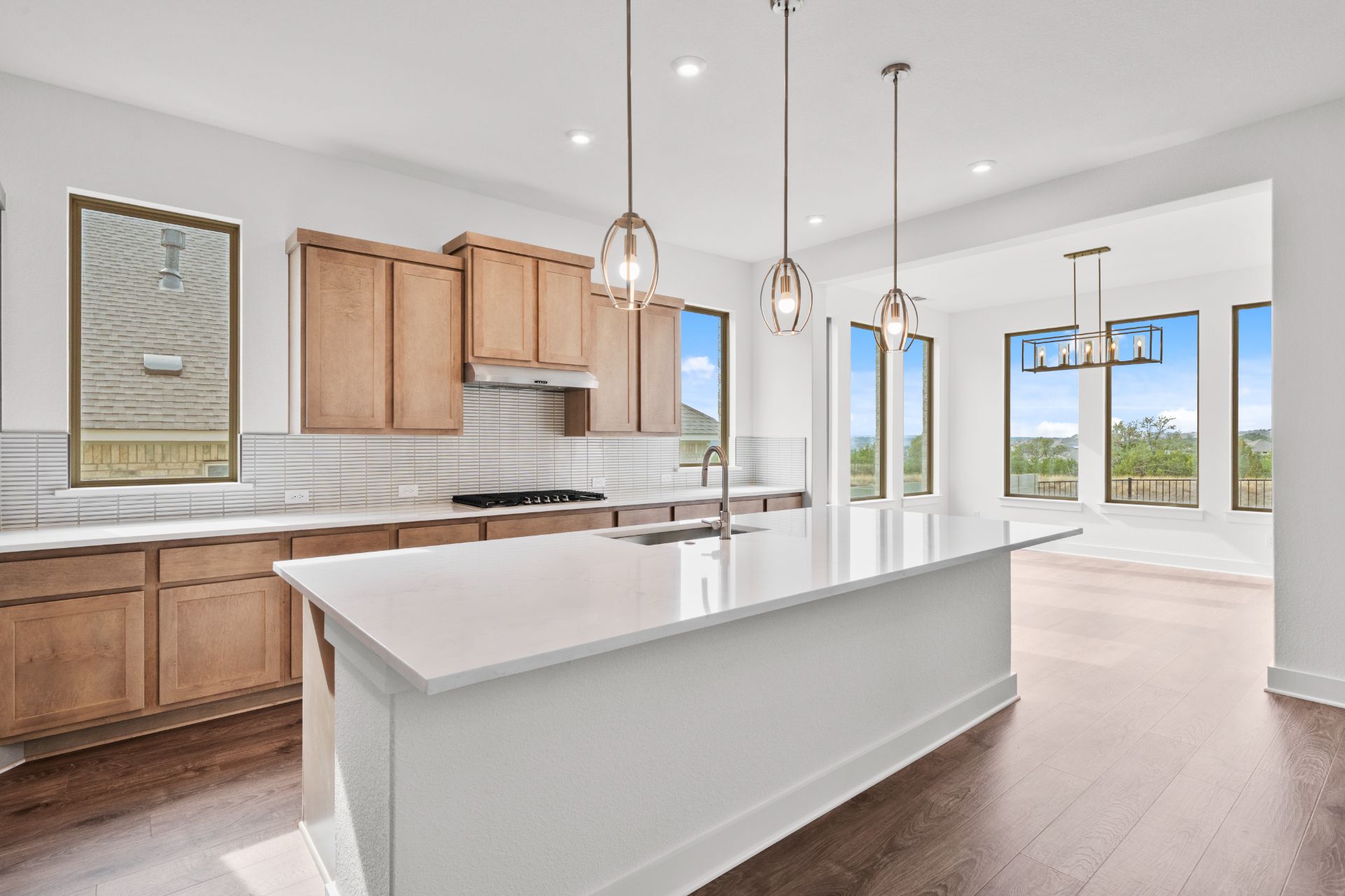 1802 Crimson Sunset Drive Georgetown, TX 78628 - Photo 7 of 38 Large Center Island in Kitchen
