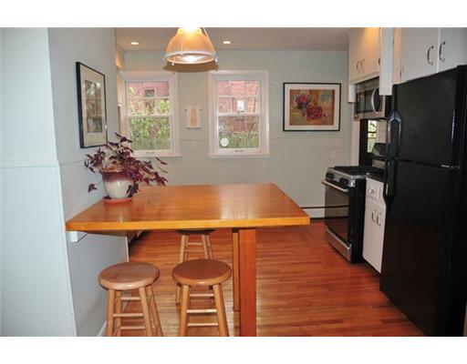 Kitchen. Built in table for extra work space or dining