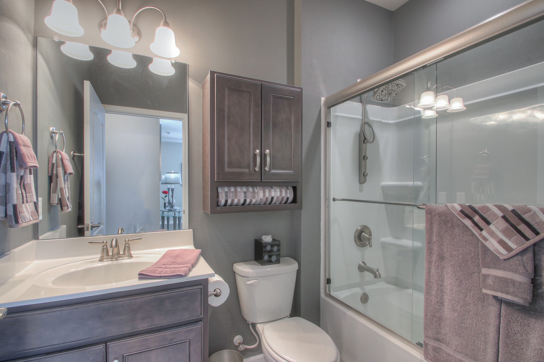 104 Tipton Pass Spring Hill, TN 37174 - Photo 24 of 40 a bathroom with a sink a toilet and shower