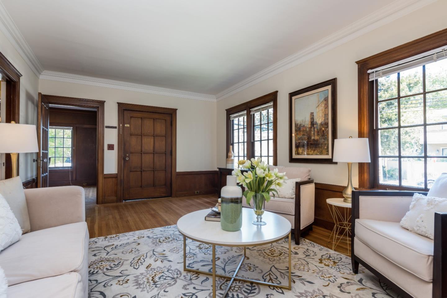 739 Prospect Row San Mateo, CA 94401 - Photo 6 of 27 a living room with furniture and a potted plant