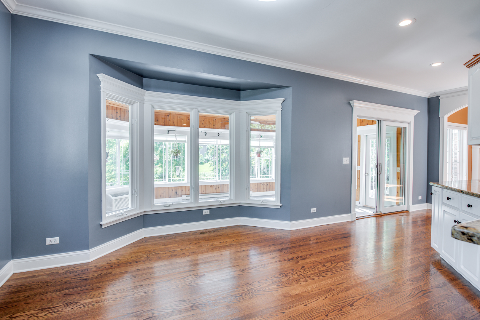 1736 Robert Lane Naperville, IL 60564 - Photo 19 of 69 a view of an empty room with wooden floor and a window