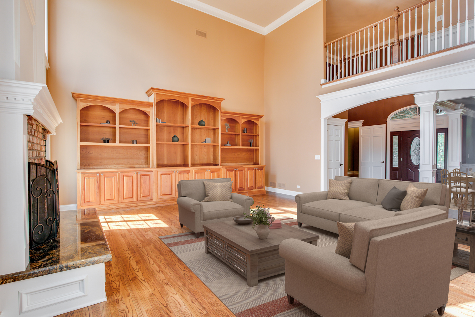 1736 Robert Lane Naperville, IL 60564 - Photo 10 of 69 a living room with furniture fireplace and a rug