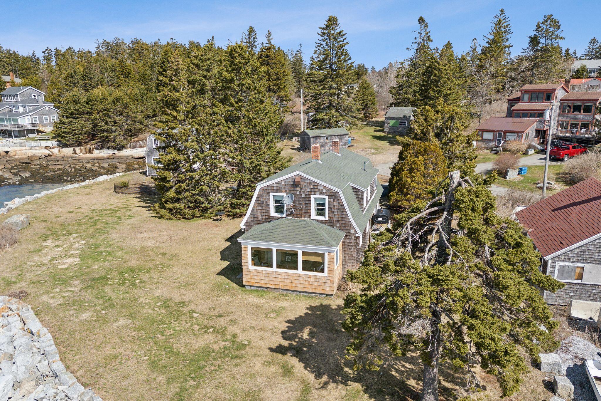 8 Powder House Cove Road South Thomaston, ME 04858 - Photo 3 of 50 Rear Aerial View