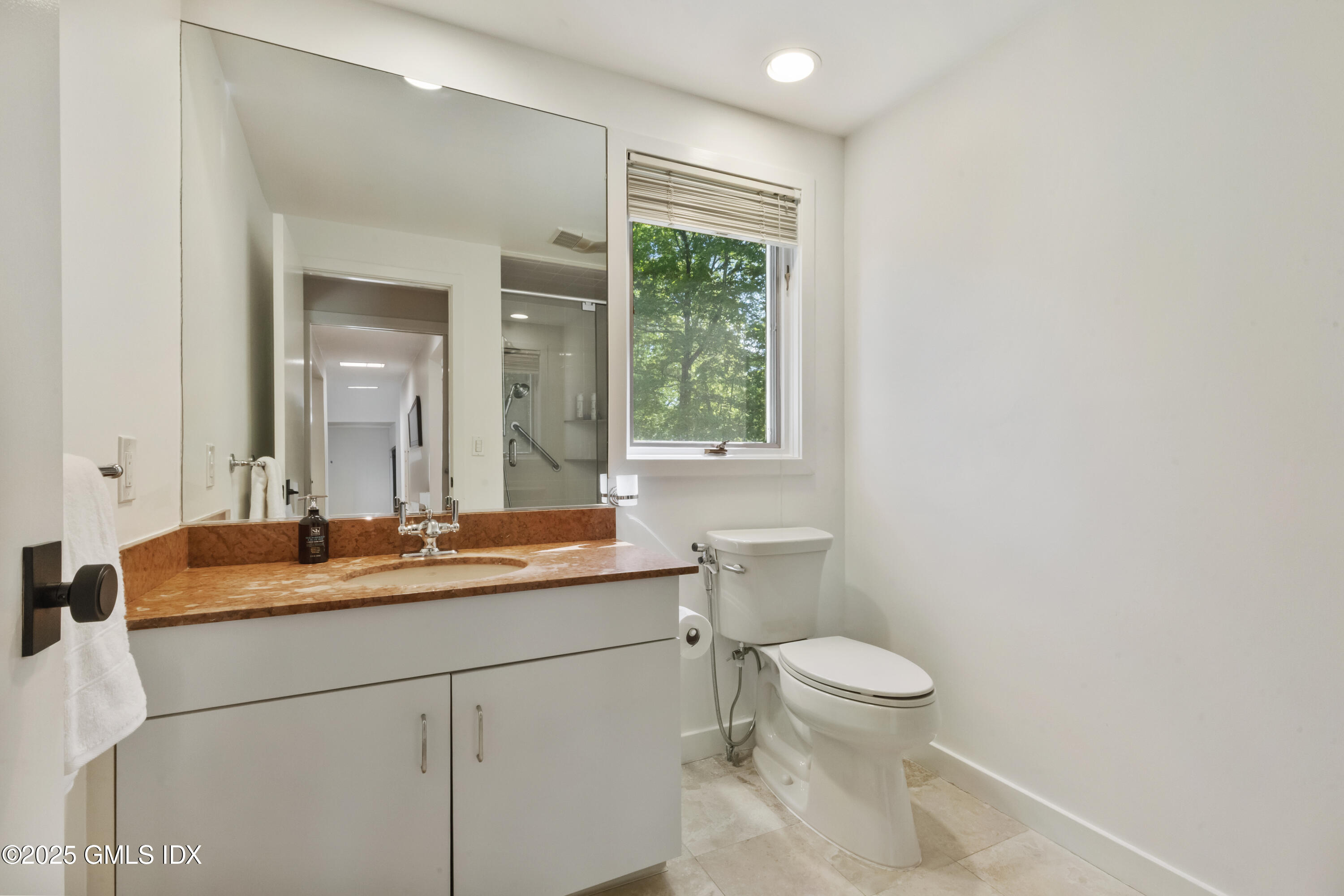 254 Stanwich Road Greenwich, CT 06830 - Photo 16 of 52 a bathroom with a toilet sink and mirror