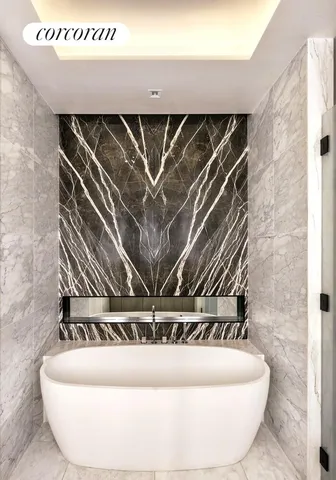 a view of sink and mirror