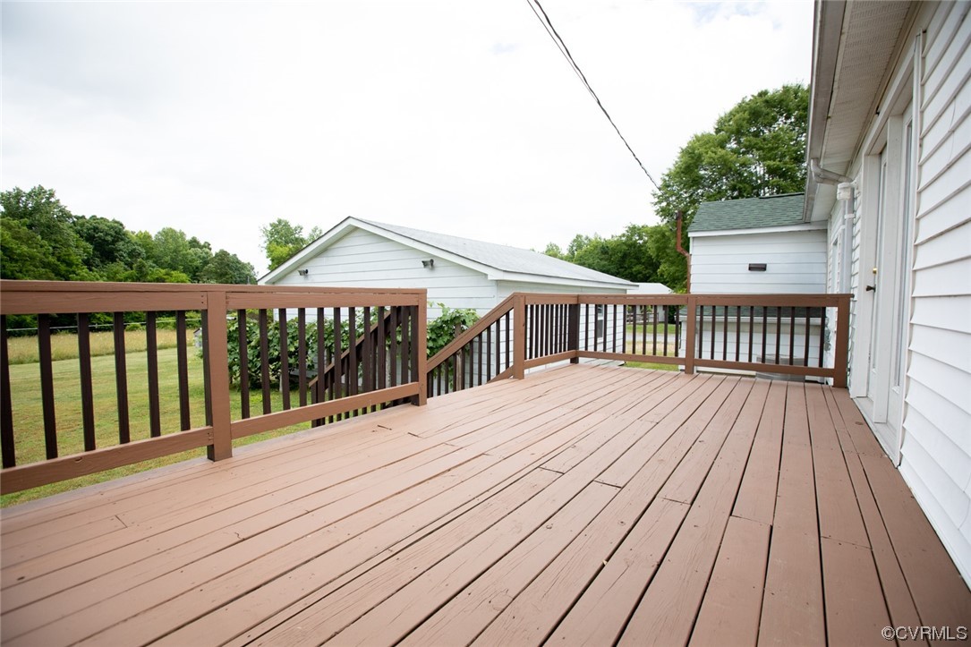 71 Spillman Road Farmville, VA 23901 - Photo 34 of 48 a terrace view with wooden floor and fence