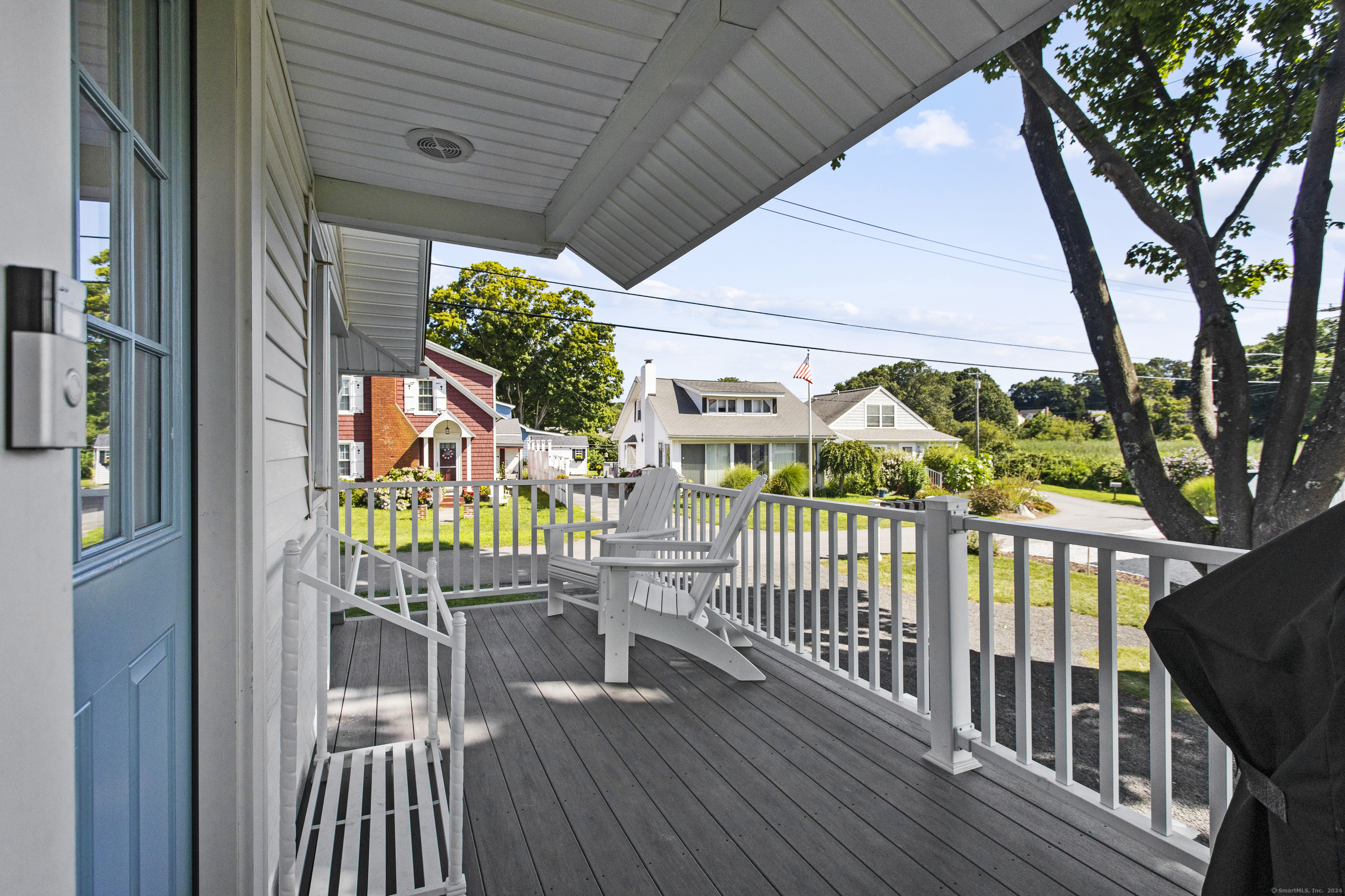 15 Cottage Road Old Lyme, CT 06371 - Photo 21 of 26 a view of a balcony with chairs