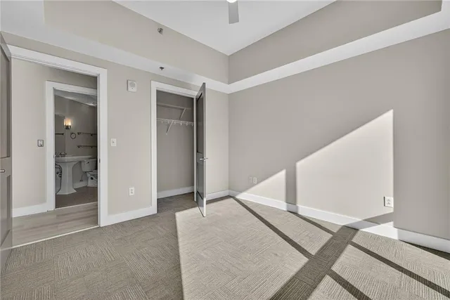 a view of an empty room