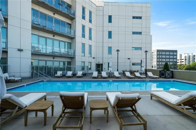 a view of road with card board