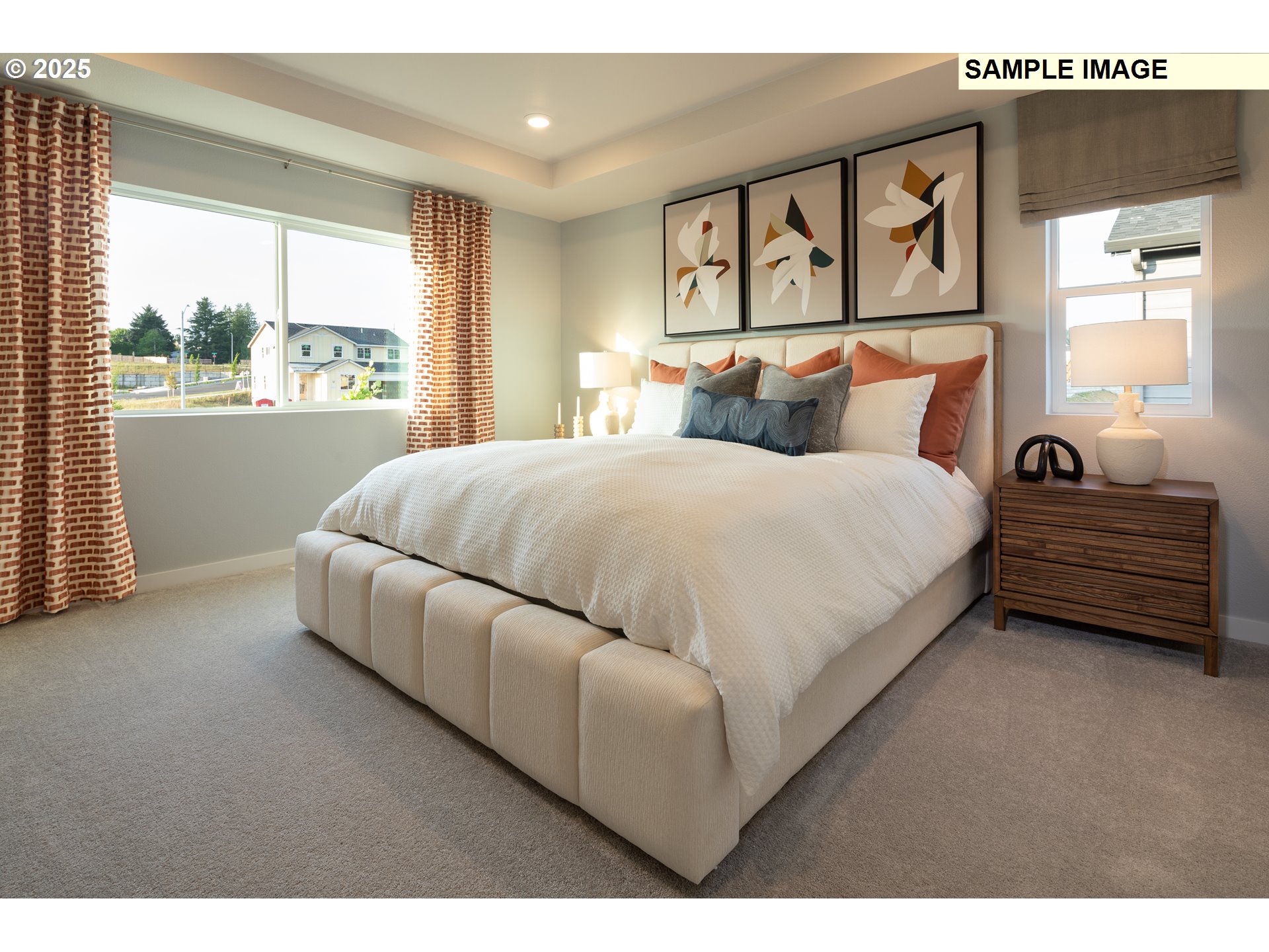 3713 Southwest 38th Street Gresham, OR 97080 - Photo 6 of 15 a bedroom with a bed a window and lamp