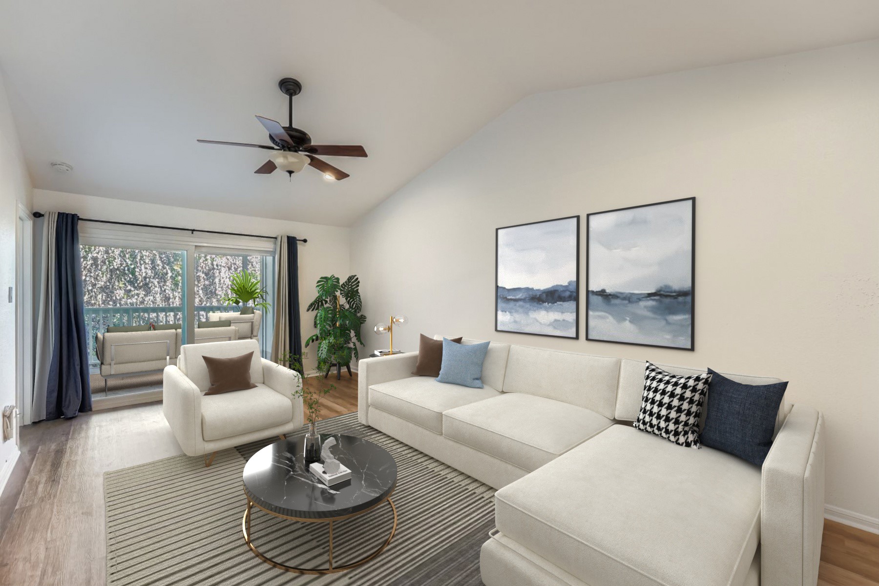 2450 Wickersham Lane, Unit 604 Austin, TX 78741 - Photo 4 of 22 a living room with furniture and a large window