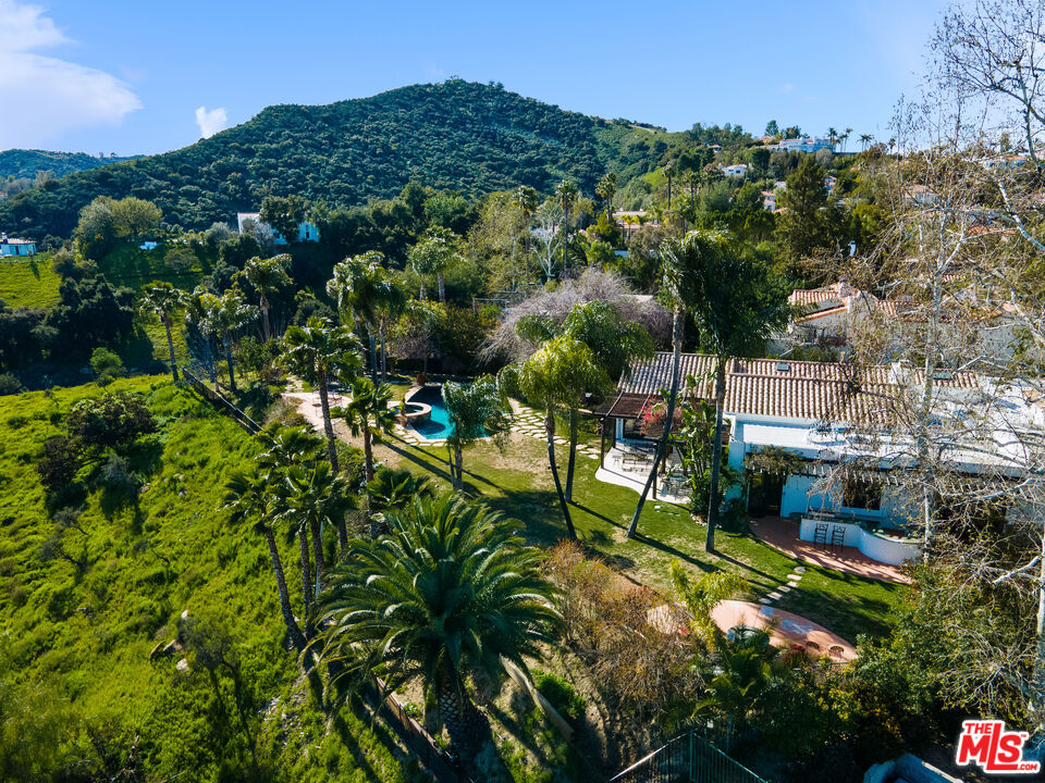 23318 Park Colombo Calabasas, CA 91302 - Photo 27 of 36 a view of a garden with a building in the background
