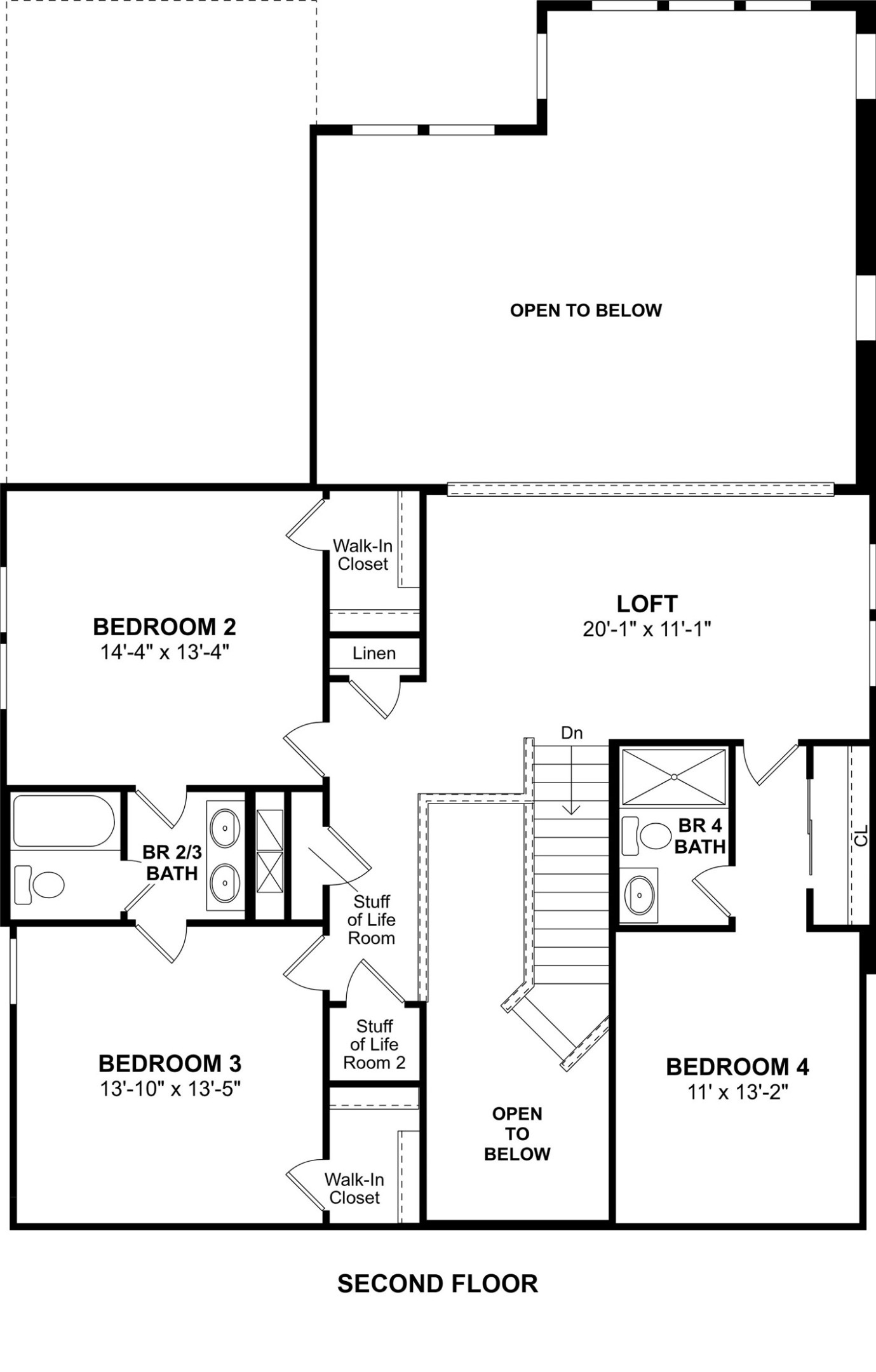 2935 Clapbread Lane Rosenberg, TX 77471 - Photo 38 of 38 The El Paso floor plan by K. Hovnanian Homes. 2nd floor shown. *Prices, plans, dimensions, features, specifications, materials, and availability of homes or communities are subject to change without notice or obligation.