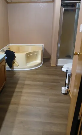 a bathroom with a sink