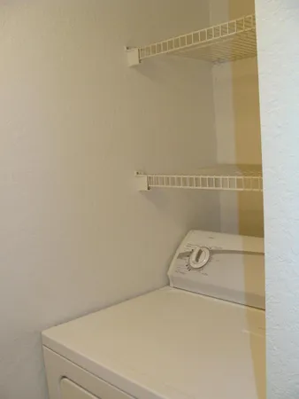 a close up view of washer and dryer