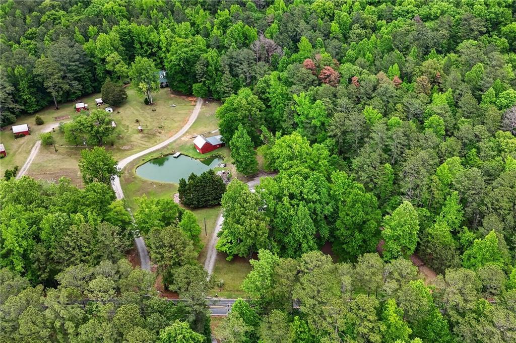 7630 Rico Road Palmetto, GA 30268 - Photo 47 of 53 an aerial view of residential house with outdoor space and trees all around
