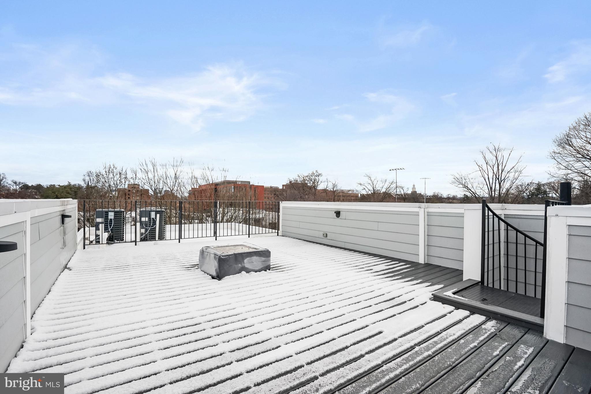 3719 R Street Northwest Washington, DC 20007 - Photo 22 of 45 Rooftop deck with fire pit