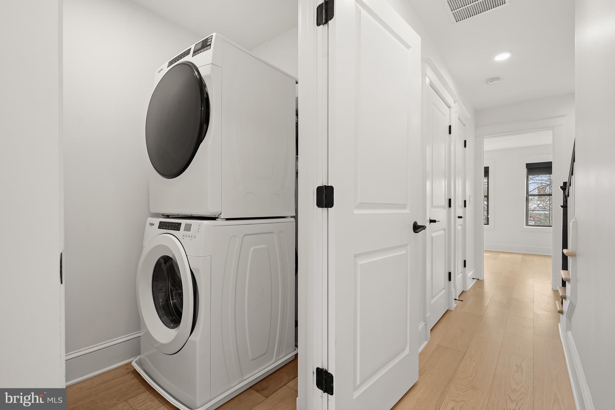 3719 R Street Northwest Washington, DC 20007 - Photo 32 of 45 ...and stacked washer/dryer