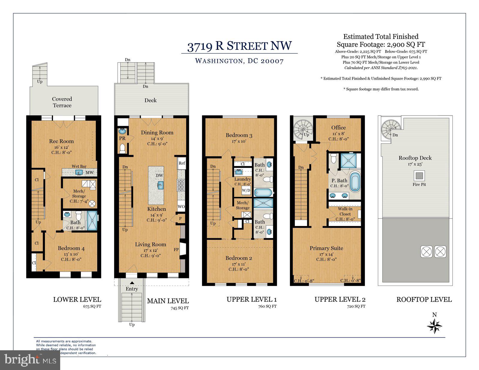 3719 R Street Northwest Washington, DC 20007 - Photo 45 of 45 3719 R St NW Floor Plan