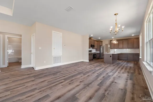 a view of a kitchen and a sink
