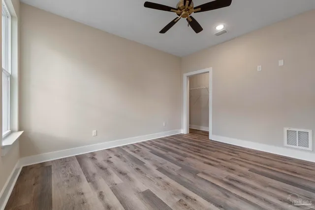 wooden floor in an empty room