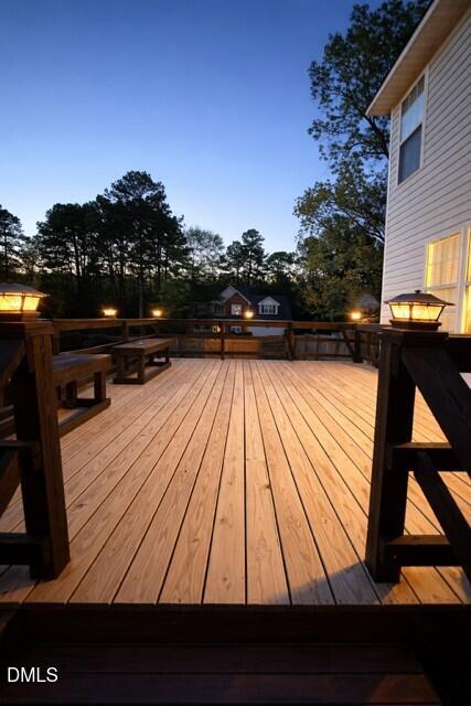 705 Crystal Spring Drive Sanford, NC 27332 - Photo 18 of 21 a view of outdoor space with deck and yard