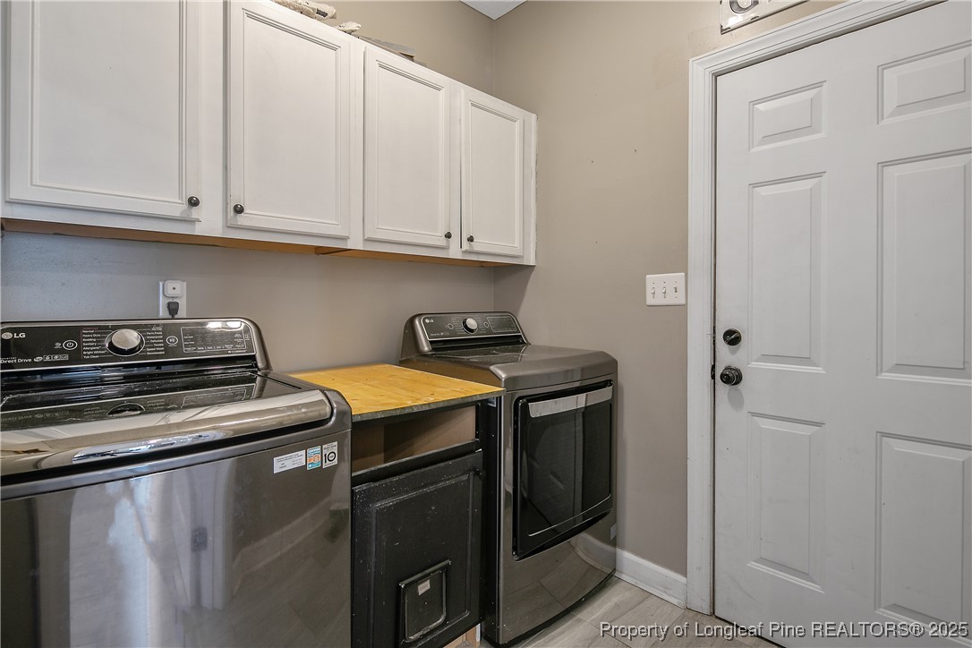 3524 Talus Road Fayetteville, NC 28306 - Photo 27 of 47 a kitchen with granite countertop white cabinets and stainless steel appliances