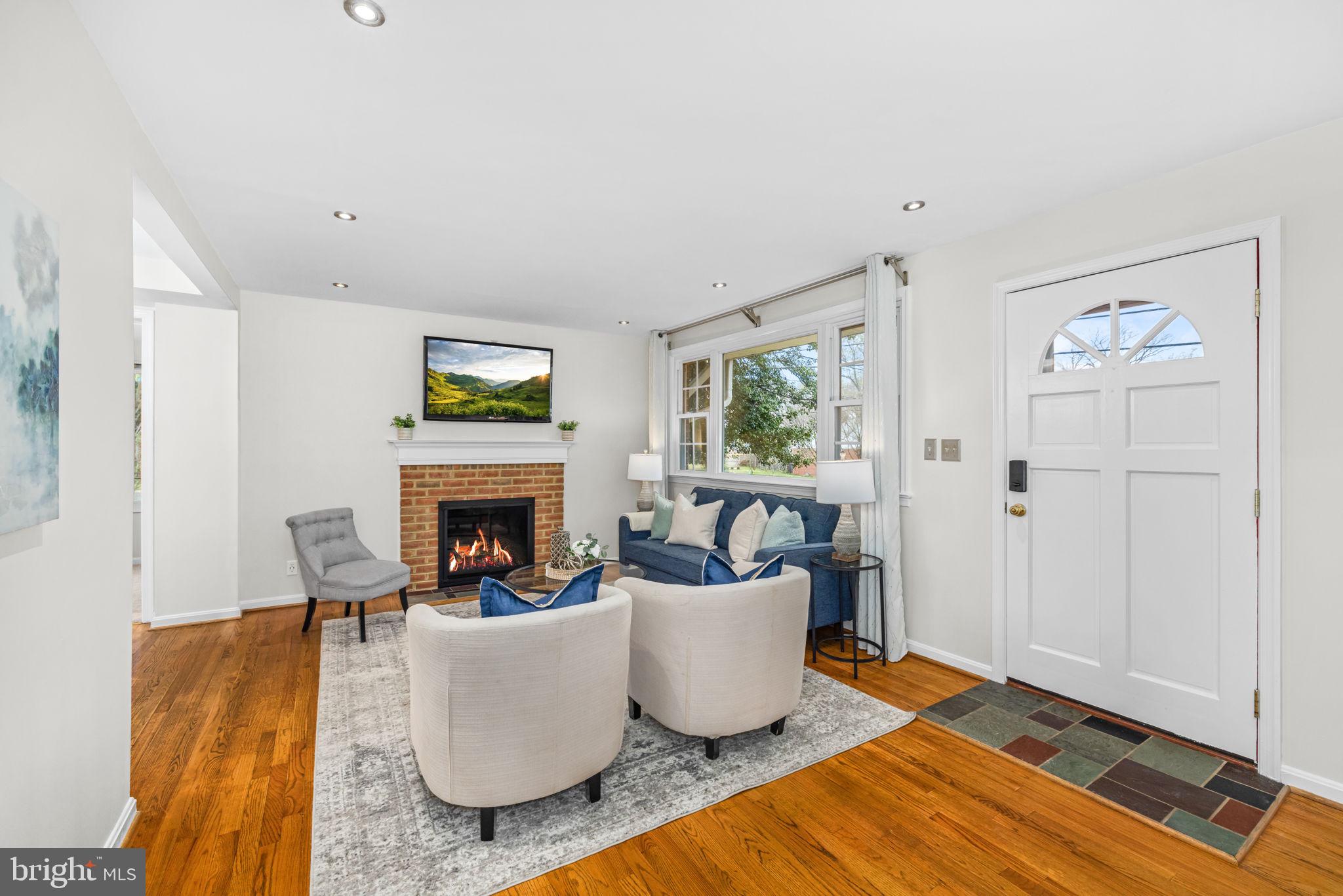 10612 Ordway Drive Silver Spring, MD 20901 - Photo 2 of 36 Living Room with Fireplace