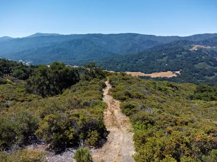 a view of a house with a mountain