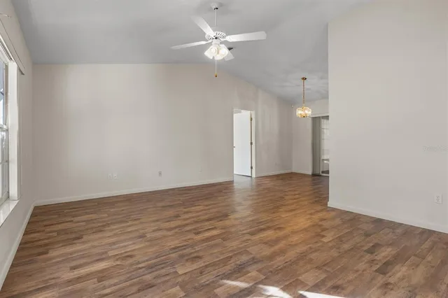 wooden floor in an empty room
