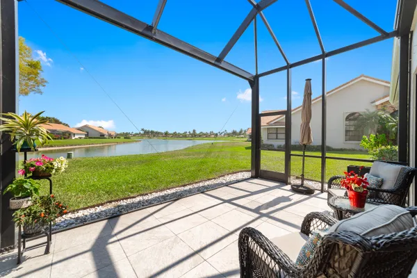 a view of an outdoor space and a yard