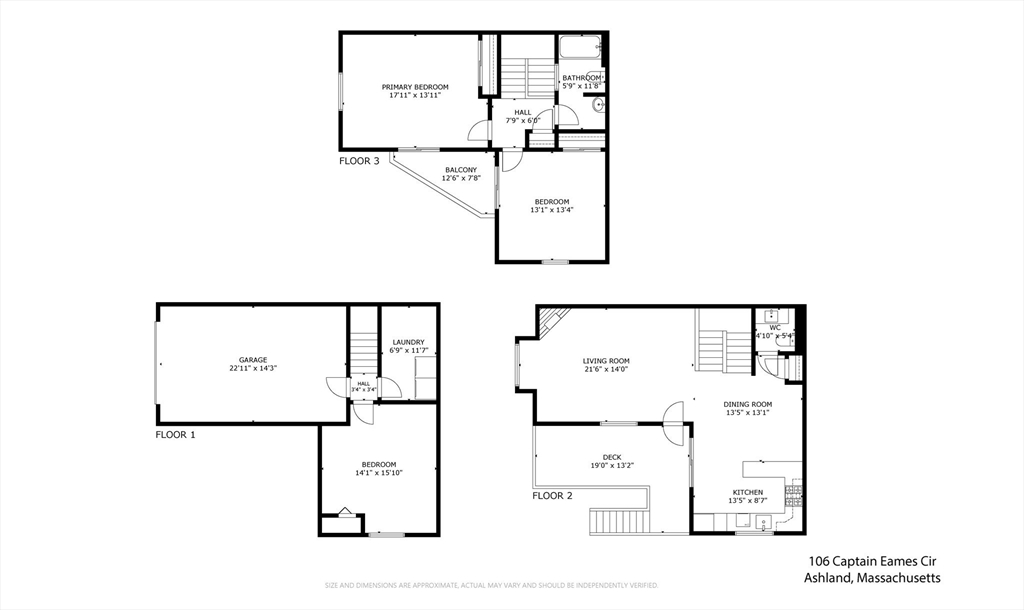 106 Captain Eames Circle, Unit 106 Ashland, MA 01721 - Photo 21 of 21 a picture of a floor plan
