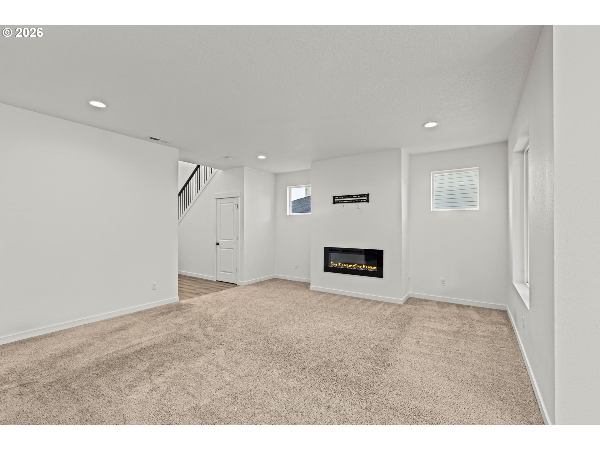 3513 Northeast Claire Road Estacada, OR 97023 - Photo 10 of 42 a view of an empty room with a fireplace