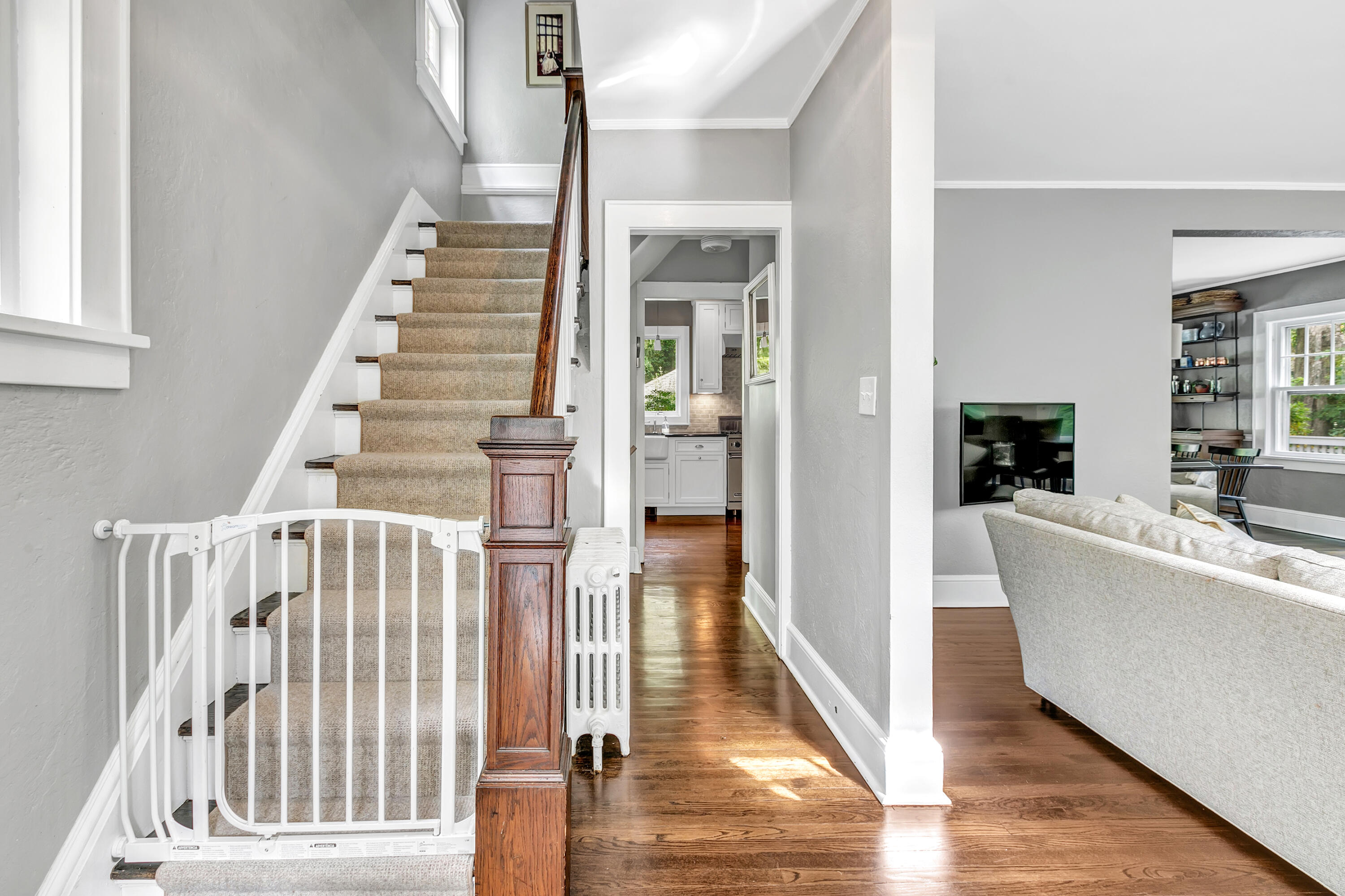 401 Jelliff Mill Road New Canaan, CT 06840 - Photo 3 of 21 a view of entryway with wooden floor and windows