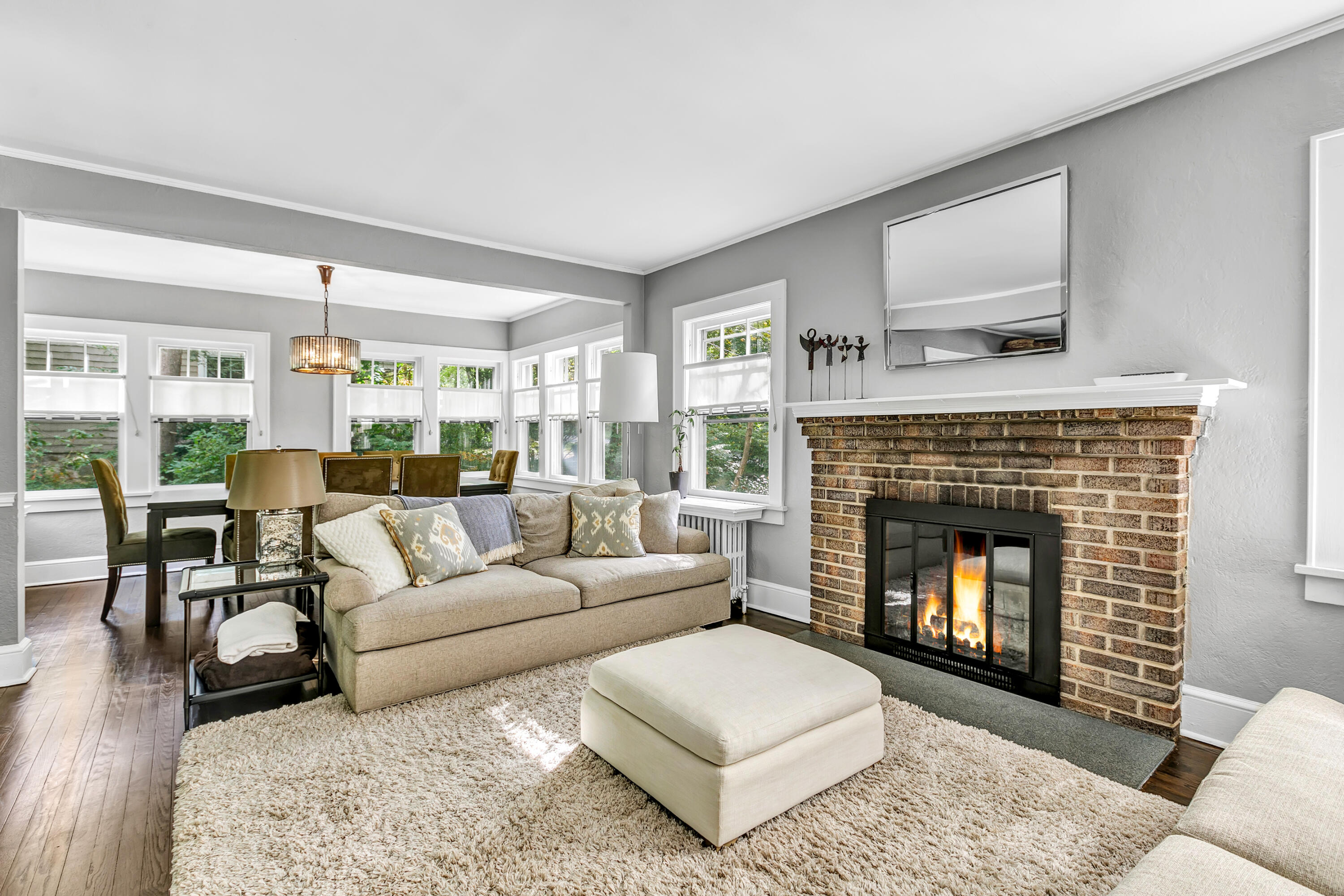 401 Jelliff Mill Road New Canaan, CT 06840 - Photo 6 of 21 a living room with furniture and a fireplace