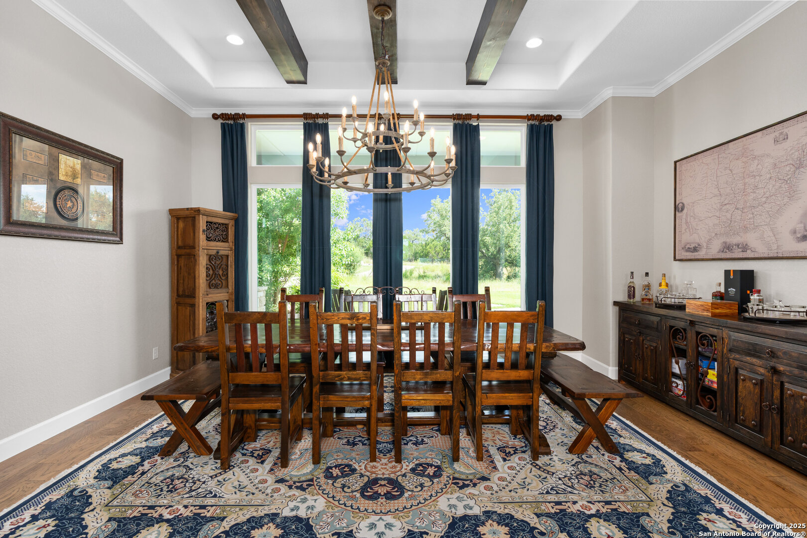 30 VERDE Point Boerne, TX 78006 - Photo 28 of 62 a view of a dining room with furniture window and wooden floor