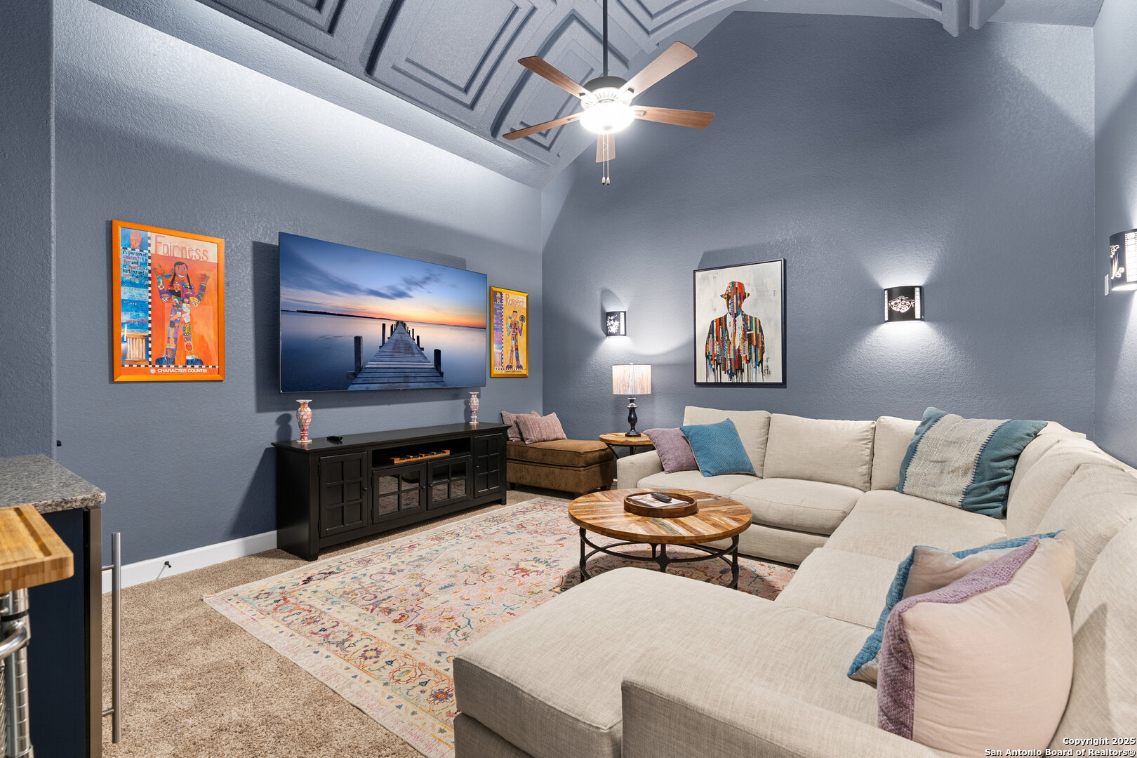 30 VERDE Point Boerne, TX 78006 - Photo 37 of 62 a living room with furniture and a flat screen tv