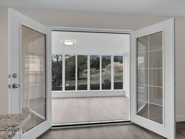 a view of a house with a deck