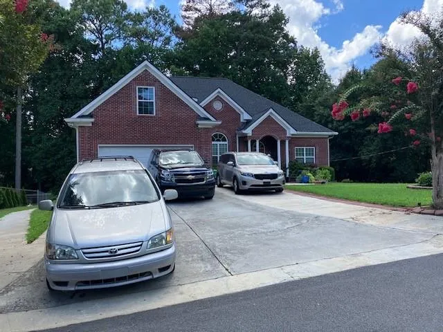 a house view with a outdoor space