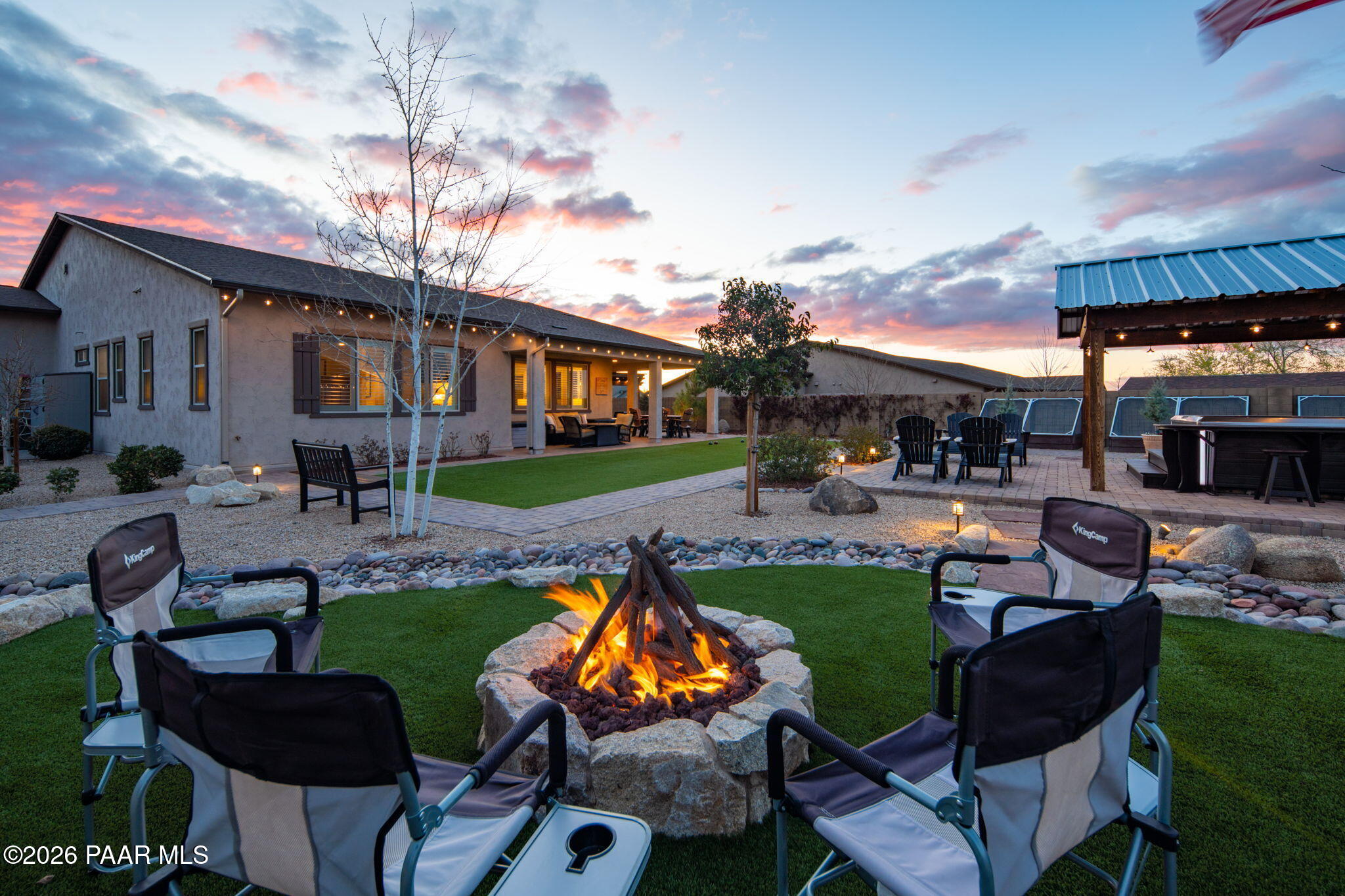 707 Lunar View Way Chino Valley, AZ 86323 - Photo 76 of 89 a view of a house with backyard porch and sitting area
