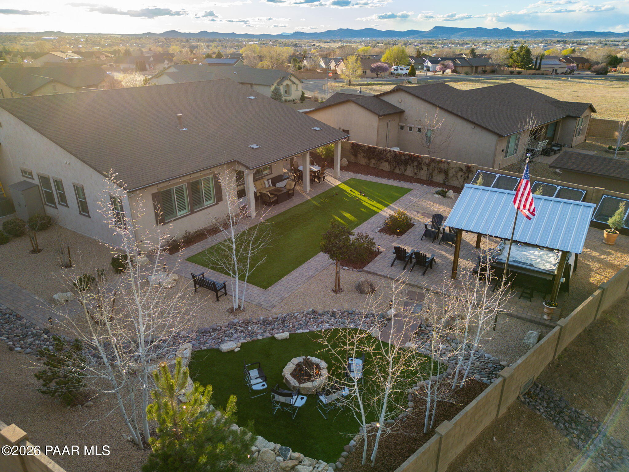 707 Lunar View Way Chino Valley, AZ 86323 - Photo 82 of 89 an aerial view of a house with a ocean view