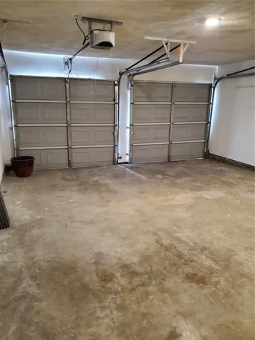 a view of a garage