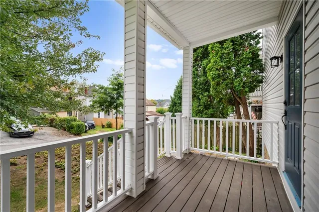 a view of a wooden fence